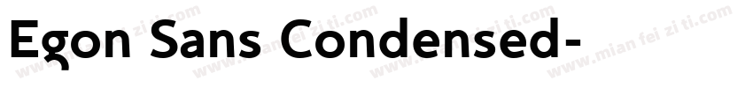 Egon Sans Condensed字体转换